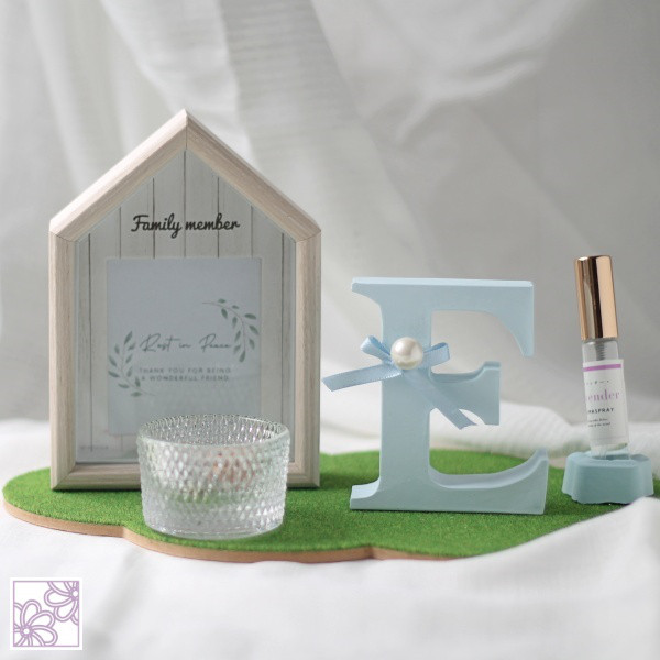 ペットお供え・お悔みギフト"空"(アロマストーンとフォトフレームのセット)