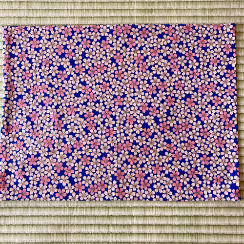 30×40ランチマット 桜 ブルー ランチョンマット neconeconeconeco 通販