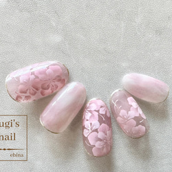 ネイルチップ No.120 フラワーネイル nail ジェルネイル 2枚目の画像