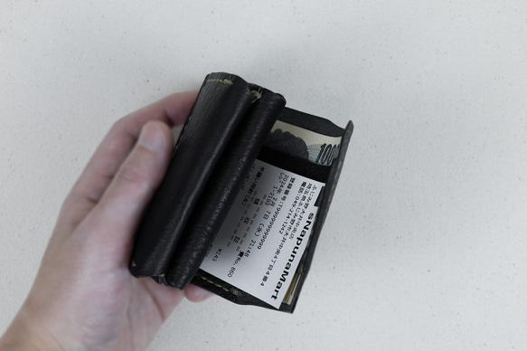 【gyutto（9.5×6.5）ヴォーノオイル】／小型財布・小さい財布・ミニ・コンパクト・ウォレット・革財布・栃木レザー 12枚目の画像