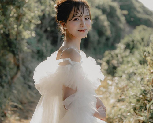 キャミドレス パール 前撮りドレス プレウェディング フォトウェディング e3f2641919bc90503ebb083c423237