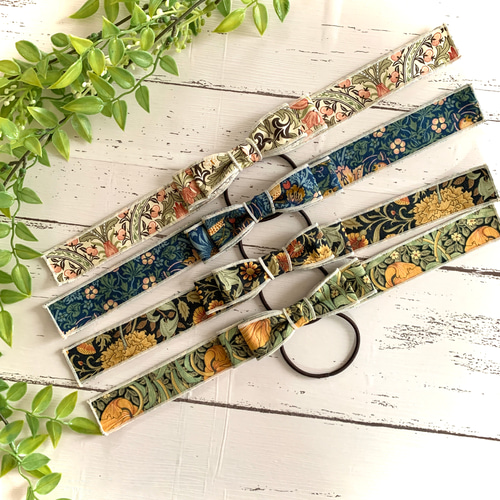 新作♡ いちごとチェリーの刺繍たらりんリボン