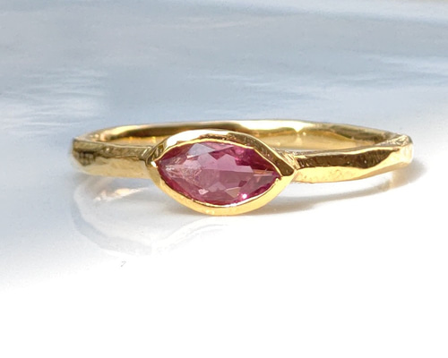 SILVER 天然 ピンクサファイア マーキスカット 11号 リング f64 ピンクトルマリン マーキスカット 7×4 シルバーSV925リング 指輪