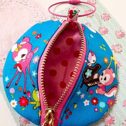 まるポーチ☆バッグチャーム☆昭和レトロ☆可愛いチャームと