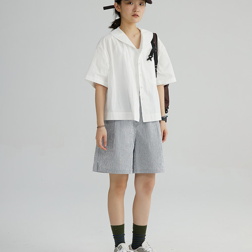 BUNON セーラーカラーブラウス　ライトブルー BUNON セーラーカラーブラウス ライトブルー セーラーカラー