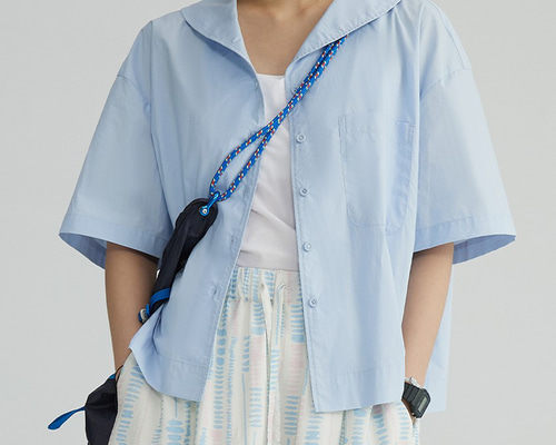 BUNON セーラーカラーブラウス ライトブルー BUNON セーラーカラー