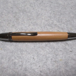 枇杷（ビワ）　椿油仕上げ　回転式ロングパトリオットボールペン　　　 1枚目の画像