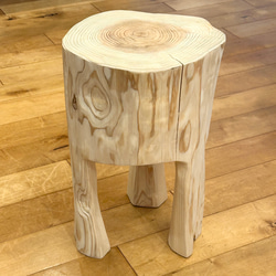 Hinoki  Wood  Stool  No.611 1枚目の画像