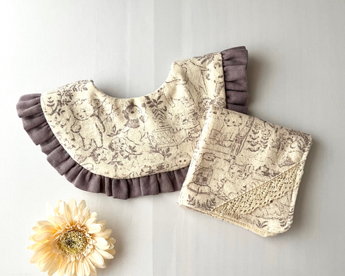 フリルスタイ・ハンカチのセット スタイ・よだれかけ hana 通販