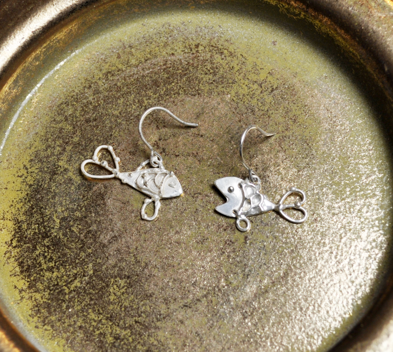 Silver925・ピアス：《ピスケス 02/Pisces 02》
