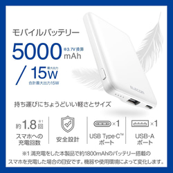 父の日シール同梱 最新モバイルバッテリーにオリジナルプリント安心の日本メーカーのエレコム製 11枚目の画像