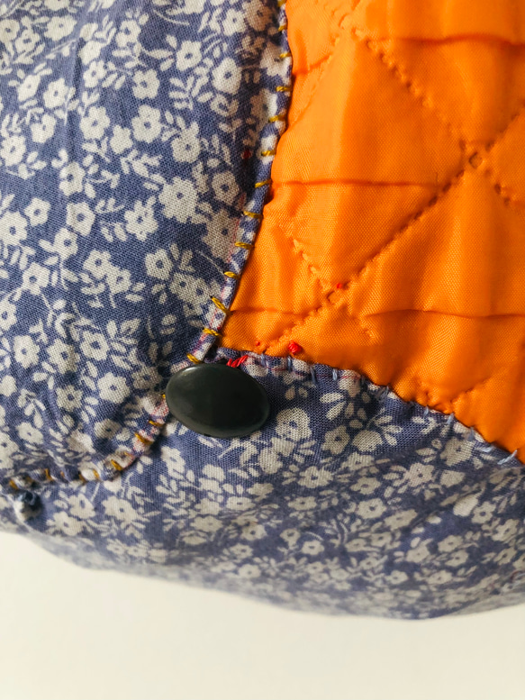 Bag   手縫いのバッグ　  一点もの　布製　スローファッション　ハンドメイド　1959 7枚目の画像