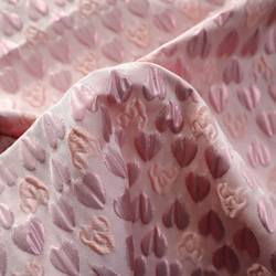 ジャガード織り生地 ゴブラン織り ハート柄 10枚目の画像