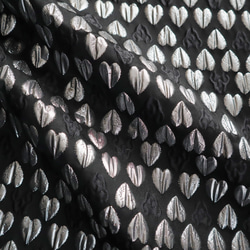 ジャガード織り生地 ゴブラン織り ハート柄 2枚目の画像