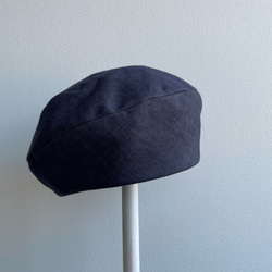 【受注製作】サニーサークルベレー ベレー帽   帽子 デニム風  シンプル 大人カジュアル  屋内帽子 10枚目の画像