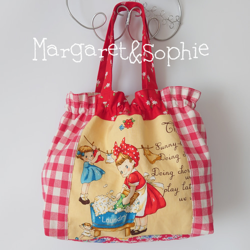 マーガレット＆ソフィ 巾着袋 よろしけれ 