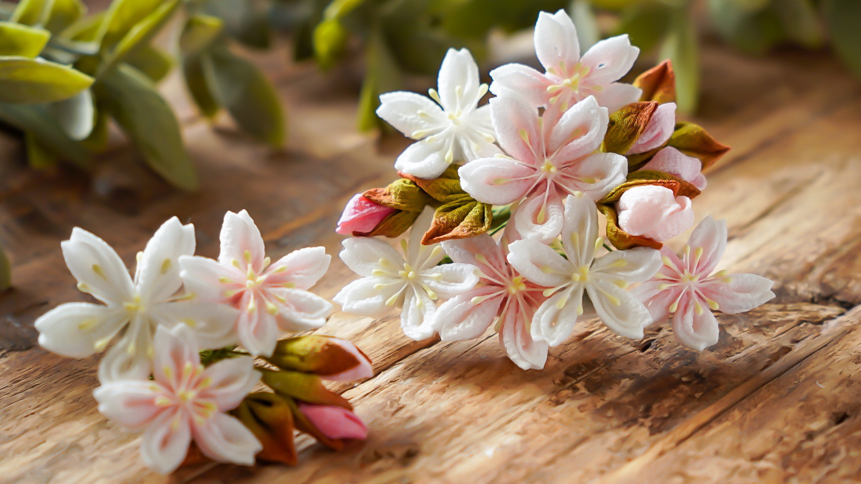 今年度のオーダー再開【桜の髪飾り】 L  成人式  七五三　つまみ細工  髪飾り