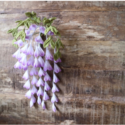 今年度のオーダー再開【藤の花】つまみ細工 髪飾り 1枚目の画像