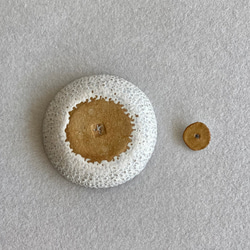 白釉　手触り豆皿&峰香立てセット 4枚目の画像