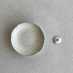 白釉　手触り豆皿&峰香立てセット 3枚目の画像