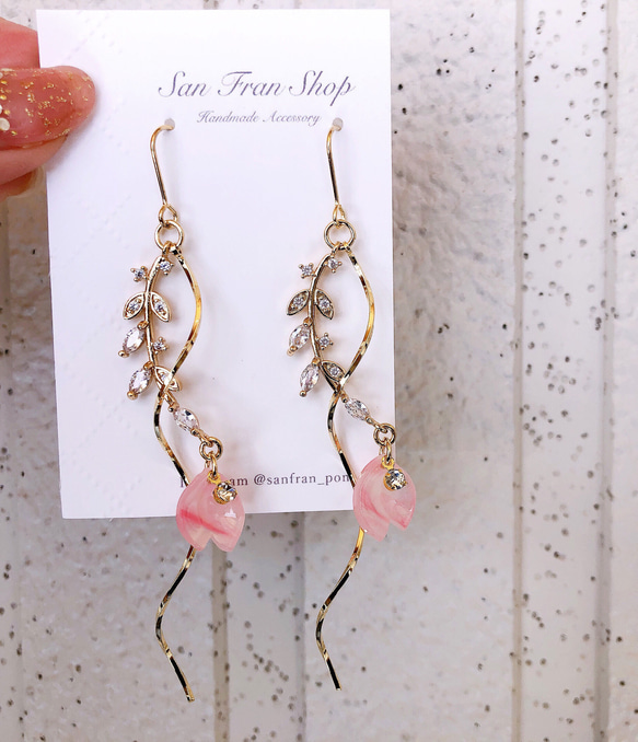 ☆❤️ 桜さくら花びら春ピアスイヤリングハンドメイド