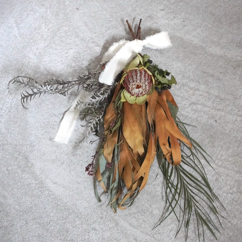 蘇轍とバンクシアのボタニカルスワッグ♡ 蘇轍とバンクシアの