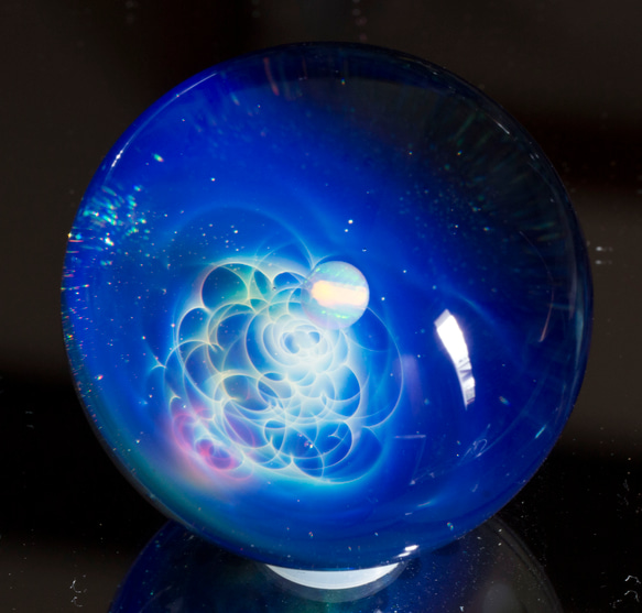 硝子仕掛けの宇宙 ガラスマーブル 35mm gxm30 立体・オブジェ