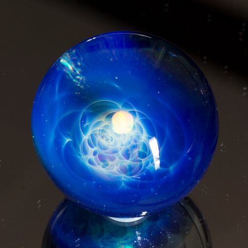 硝子仕掛けの宇宙 ガラスマーブル 35mm gxm30 立体・オブジェ