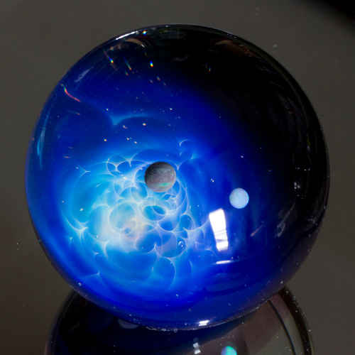 +α 宇宙ガラス マーブル 硝子仕掛けの宇宙 ガラスマーブル 46mm gxm34 立体・オブジェ