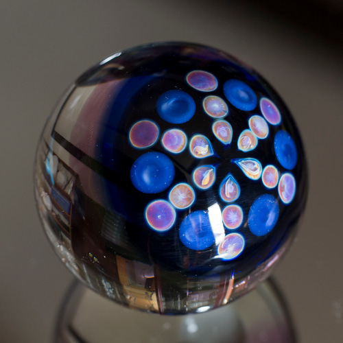 硝子仕掛けの宇宙 ガラスマーブル 46mm gxm34 立体・オブジェ