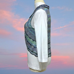 春から初夏に かぎ針編みのカラフルボレロ M～Lサイズ 3枚目の画像