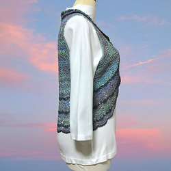 春から初夏に かぎ針編みのカラフルボレロ M～Lサイズ 5枚目の画像