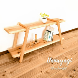 木製 オープンラック シェルフ】無垢材 天然木 棚 ディスプレイ