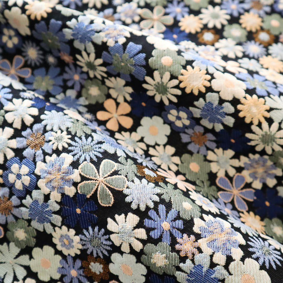 ジャガード織り生地 ゴブラン織り 花柄 小花 2枚目の画像