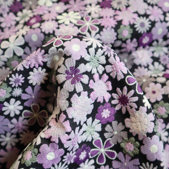 ジャガード織り生地 ゴブラン織り 花柄 小花 7枚目の画像