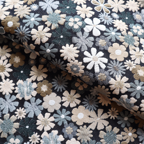 ジャガード織り生地 ゴブラン織り 花柄 小花 10枚目の画像