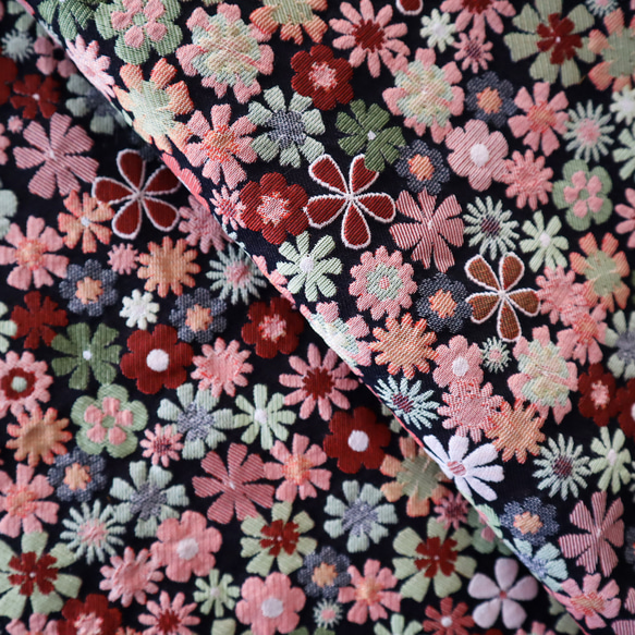 ジャガード織り生地 ゴブラン織り 花柄 小花 16枚目の画像