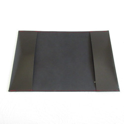 文庫本サイズ♪《ゴートスキン》HANABIRA・ブラック・スムース・一枚革のブックカバー・0795 4枚目の画像