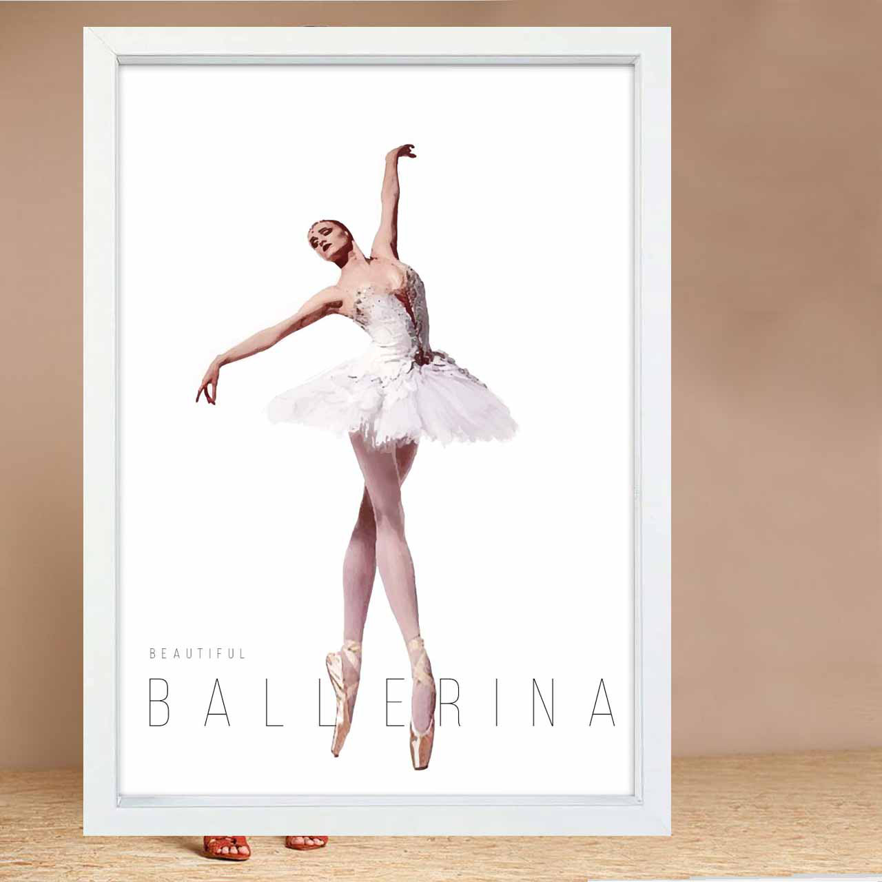 バレリーナ　イラスト　ポスター　A4 A3 A2 A1　アート  　アートポスター　sei検索新着順　2583