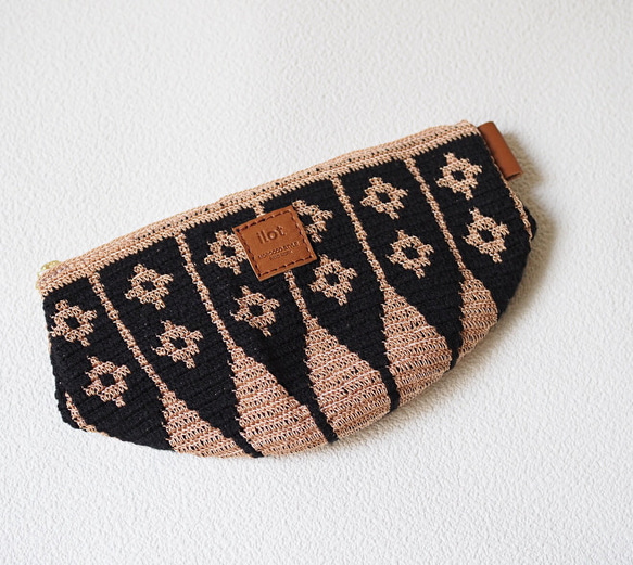 Moroccan　手編み　knitポーチ　 16枚目の画像