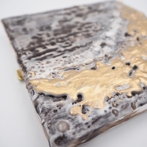 1 蝋で描いたテクスチャーアート モダンアート/ワックスアート/現代