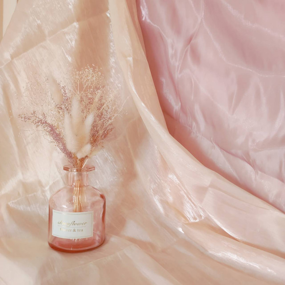 プリザーブドフラワーインテリア ミディアムブーケ 花瓶付き マジカルウォーター 有無 ハートの花瓶 5枚目の画像