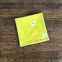 ハンカチ＊ミナペルホネンhana hanaてぬぐいハンドメイド ロゴあり 
