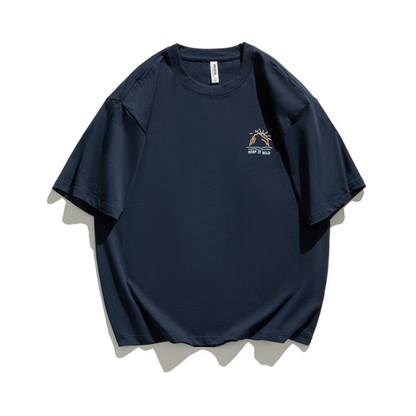 夏の新作メンズリゾート半袖コットンTシャツゆったりカジュアル W301 9枚目の画像