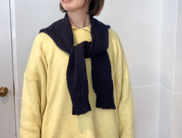 手編み機による　Alex Shoulder Warmer No.2 11枚目の画像