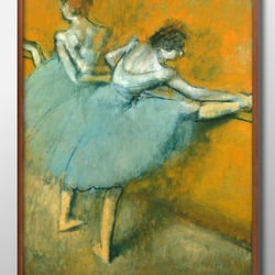 絵画 。壁掛け絵原画手描き【バレエ公演が終わった後の甘いデート】 星 - エドガー・ドガ手描き油絵複製、コーヒールームの壁アート