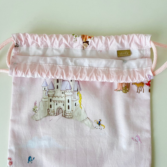 巾着袋　給食袋　Belle&Boo/Fairytale Dreams 2枚目の画像