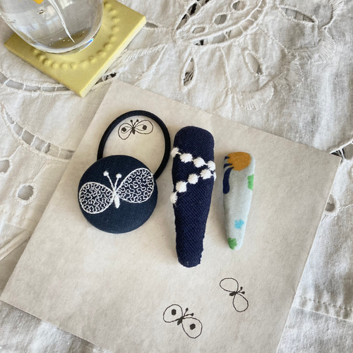 ミナペルホネンパッチンピン2点セット