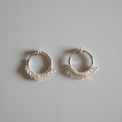Half moon , Silver vintage pierce earring 2枚目の画像