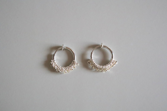 Half moon , Silver vintage pierce earring 2枚目の画像